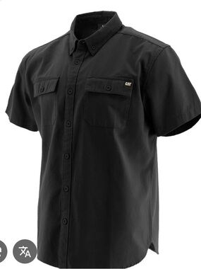 Caterpillar CAT canvas 100% cotton work shirt XXL - Black